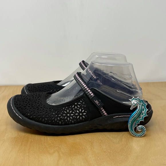 JBU Shoes - JBU Black Vegan Leather Bellini Slip On Mary Jane Shoes Size 8.5